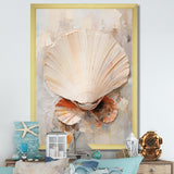 Minimalism Beige Clam Beauty - Clam Wall Art Prints
