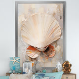 Minimalism Beige Clam Beauty - Clam Wall Art Prints