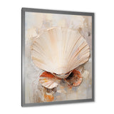 Minimalism Beige Clam Beauty - Clam Wall Art Prints