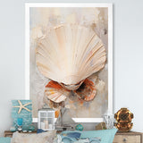 Minimalism Beige Clam Beauty - Clam Wall Art Prints