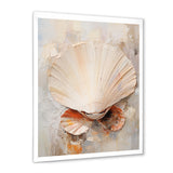 Minimalism Beige Clam Beauty - Clam Wall Art Prints