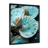 Green Clam Ocean Treasures - Clam Large Canvas Wall Art