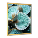 Green Clam Ocean Treasures - Clam Large Canvas Wall Art