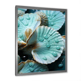 Green Clam Ocean Treasures - Clam Large Canvas Wall Art
