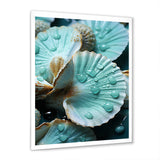 Green Clam Ocean Treasures - Clam Large Canvas Wall Art