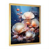 Underwater Dreams Aquatic Clam - Clam Canvas Wall Art