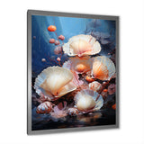 Underwater Dreams Aquatic Clam - Clam Canvas Wall Art