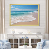 Oceanic Beach Harmony - Coastal Canvas Wall Art