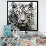 Gray And Beige Eye Of Tiger - Tiger Wall Decor