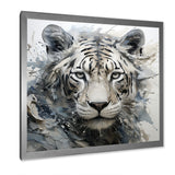 Gray And Beige Eye Of Tiger - Tiger Wall Decor