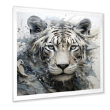Gray And Beige Eye Of Tiger - Tiger Wall Decor