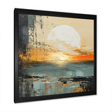 Modern Coastal Mystic Sunrise I - Coastal Canvas Wall Art