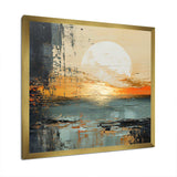 Modern Coastal Mystic Sunrise I - Coastal Canvas Wall Art