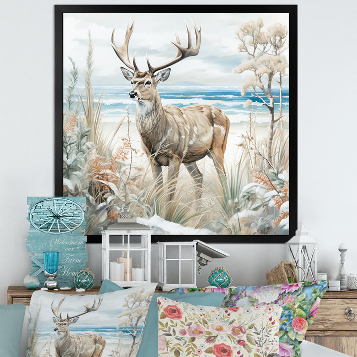 Deer Charm In Winter - Deer Wall Decor