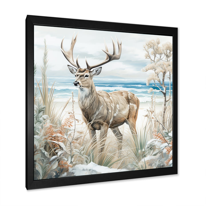 Deer Charm In Winter - Deer Wall Decor