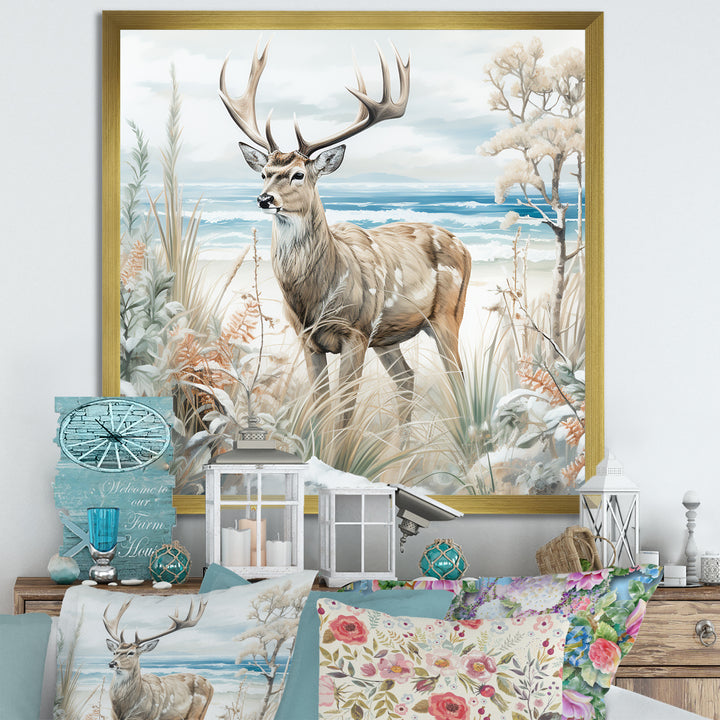 Deer Charm In Winter - Deer Wall Decor