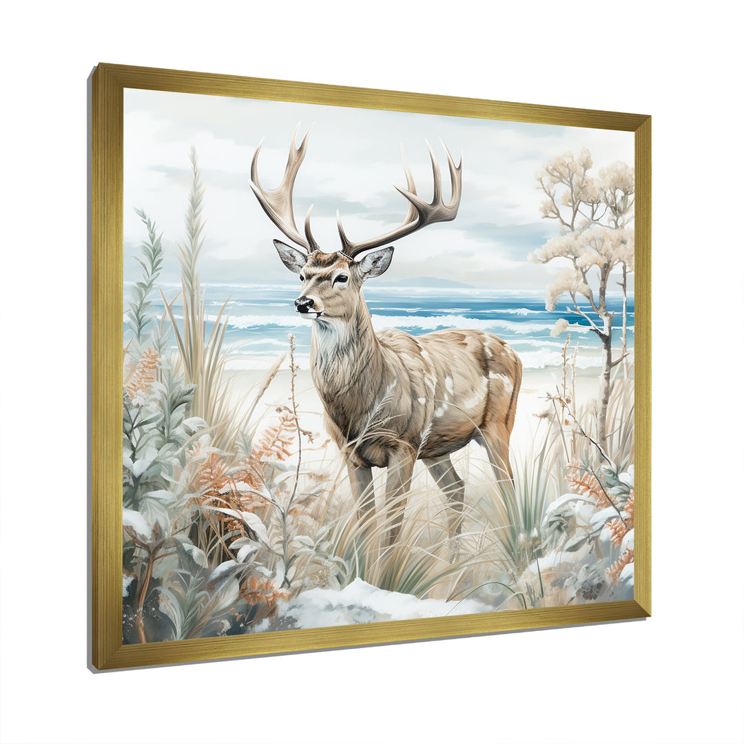 Deer Charm In Winter - Deer Wall Decor