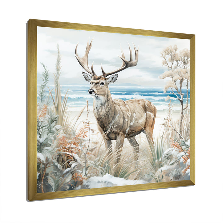 Deer Charm In Winter - Deer Wall Decor