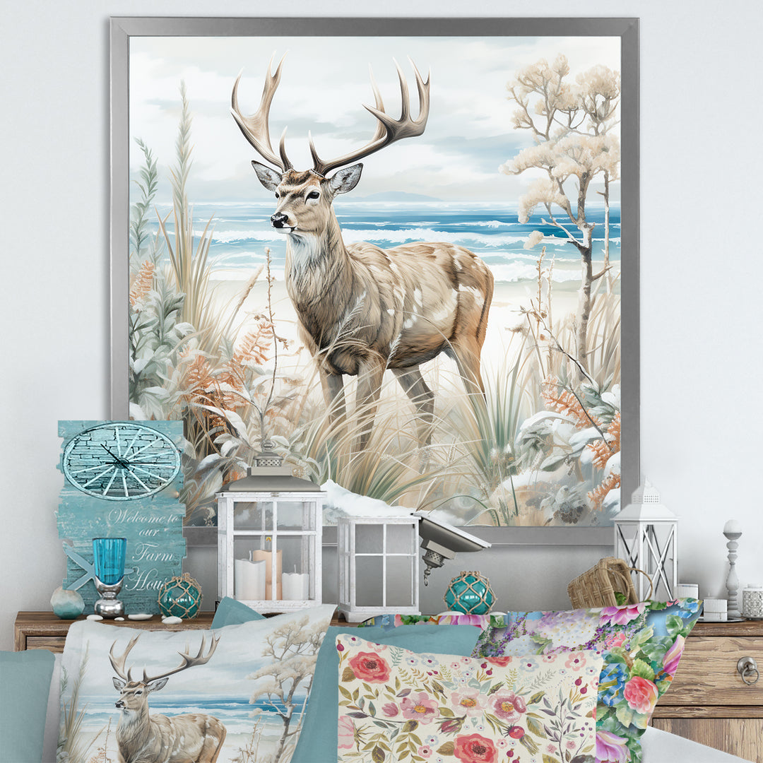 Deer Charm In Winter - Deer Wall Decor