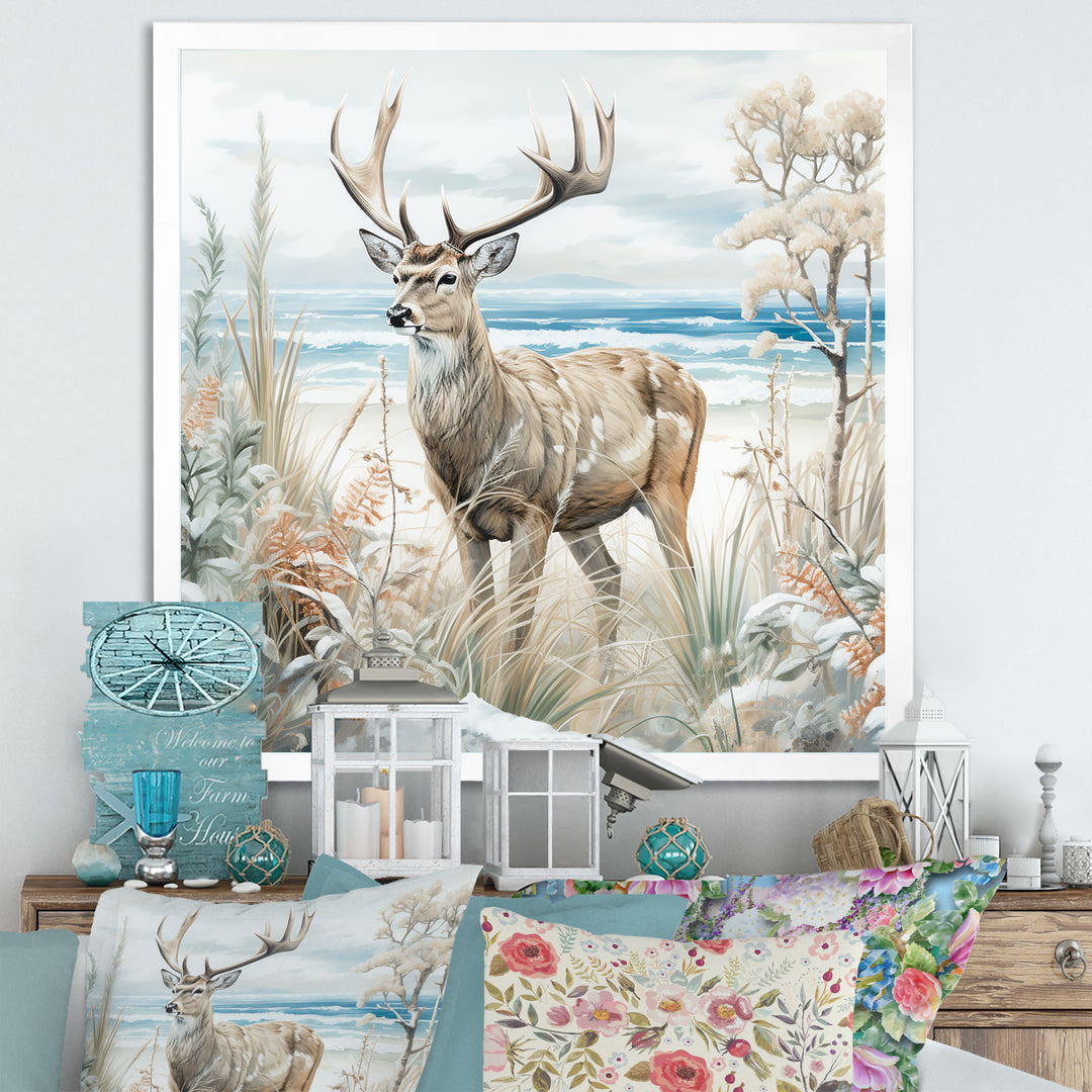 Deer Charm In Winter - Deer Wall Decor