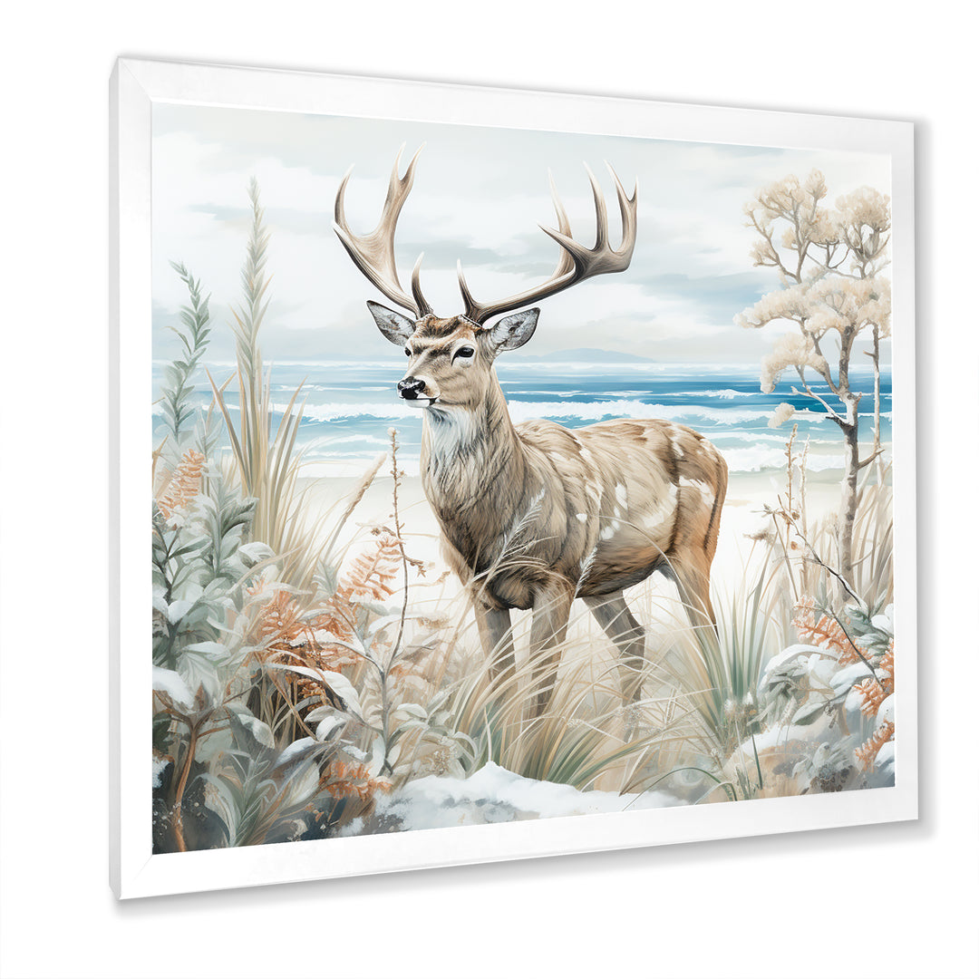 Deer Charm In Winter - Deer Wall Decor