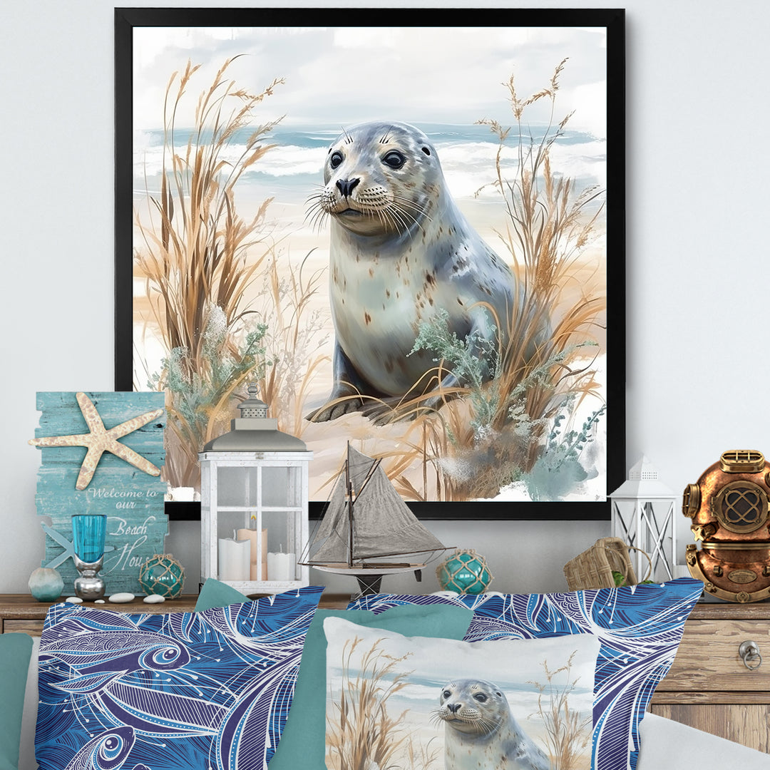 Coastal Animal Charm In Winter - Coastal Animal Wall Art Prints