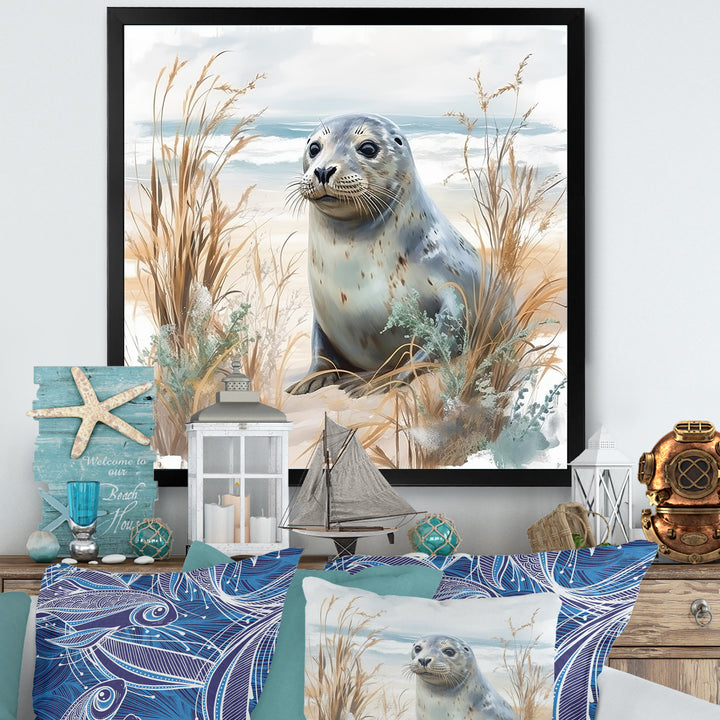 Coastal Animal Charm In Winter - Coastal Animal Wall Art Prints