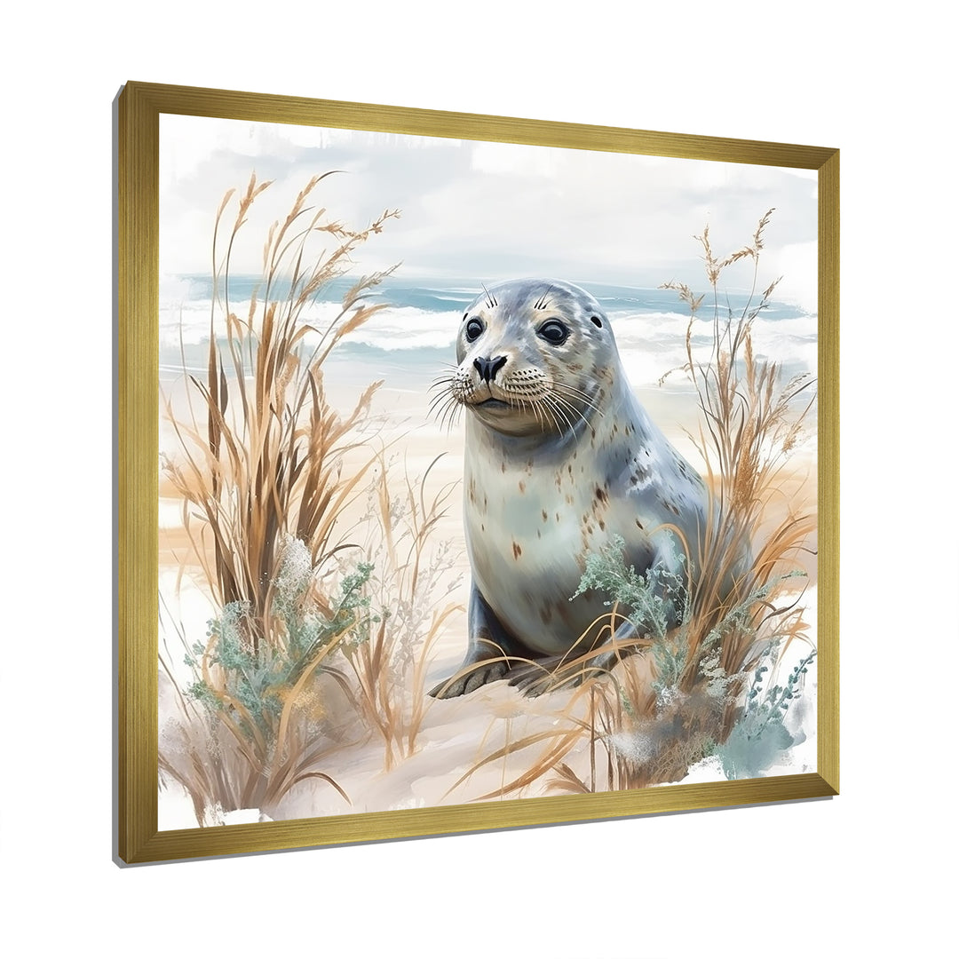 Coastal Animal Charm In Winter - Coastal Animal Wall Art Prints