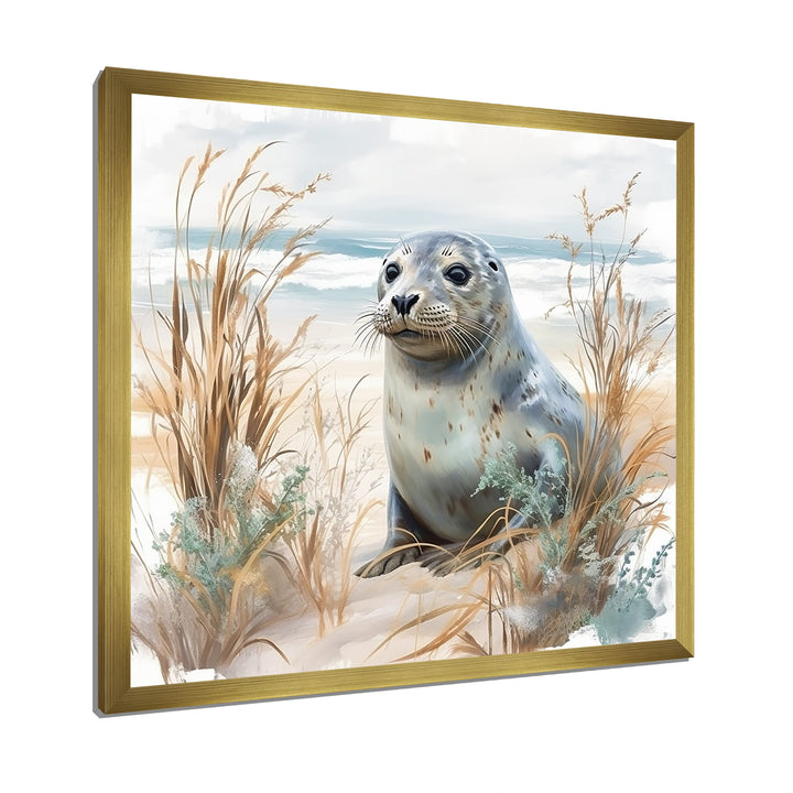 Coastal Animal Charm In Winter - Coastal Animal Wall Art Prints