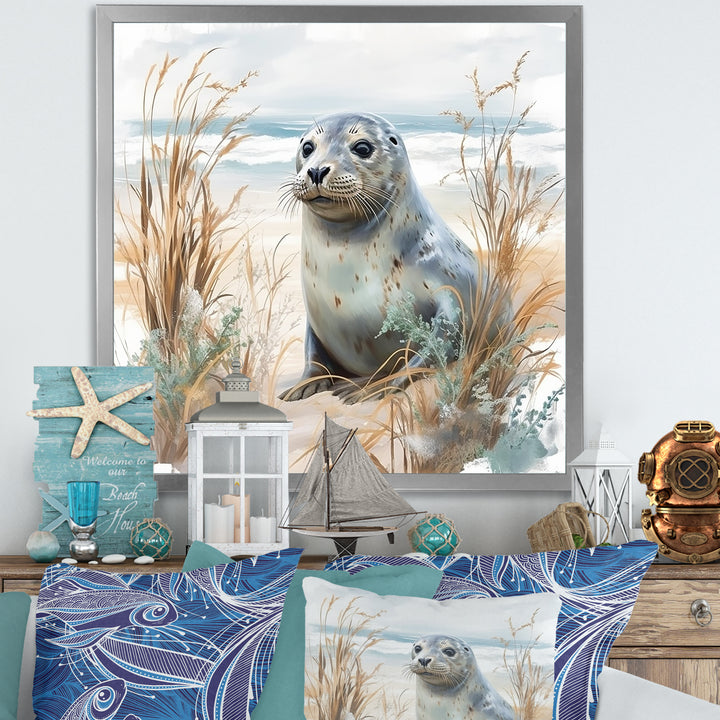 Coastal Animal Charm In Winter - Coastal Animal Wall Art Prints