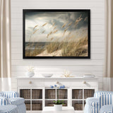 Coastal Beach Grass Tranquility - Coastal Canvas Wall Art