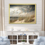 Coastal Beach Grass Tranquility - Coastal Canvas Wall Art