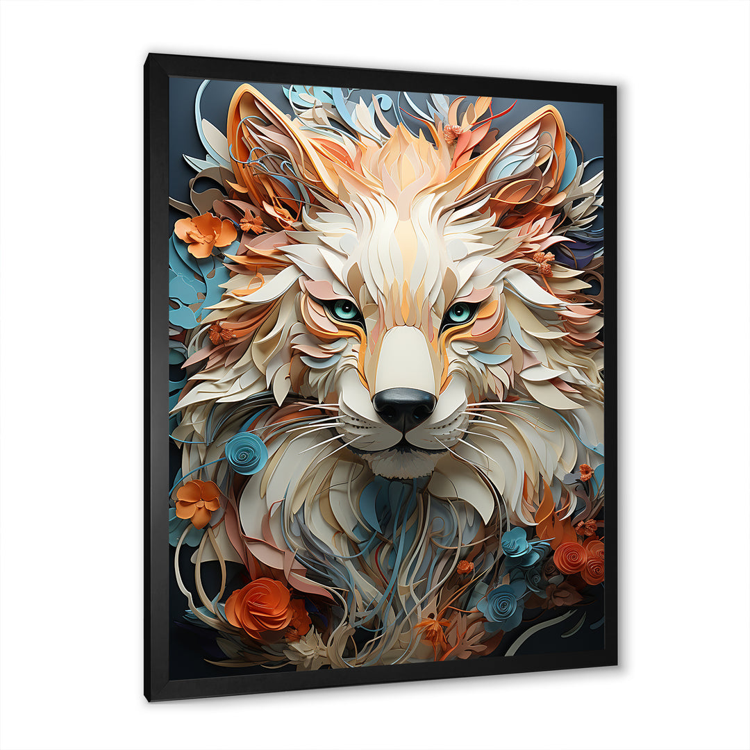 Mystic Wolf Animal Portrait - Wolf Canvas Wall Art