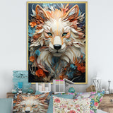 Mystic Wolf Animal Portrait - Wolf Canvas Wall Art