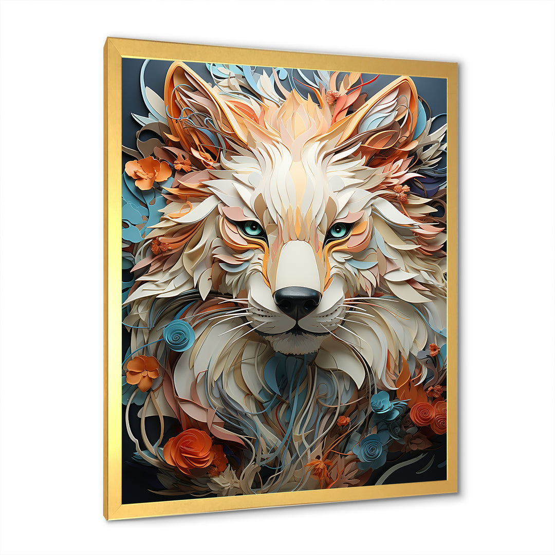 Mystic Wolf Animal Portrait - Wolf Canvas Wall Art