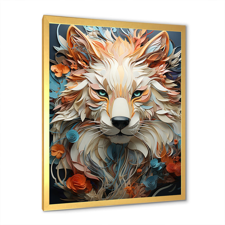 Mystic Wolf Animal Portrait - Wolf Canvas Wall Art
