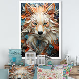 Mystic Wolf Animal Portrait - Wolf Canvas Wall Art