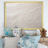 Modern Beach Beige Sand Charm I - Beach Canvas Wall Art