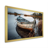 Coastal Boat Charm In Autumn - Coastal Canvas Wall Art