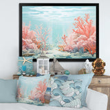 Coastal Coral Beauty Under Water III - Animals Canvas Wall Art