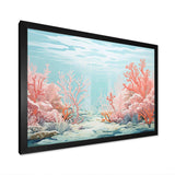 Coastal Coral Beauty Under Water III - Animals Canvas Wall Art