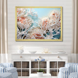 Pink Basket Underwater Elegance - Pink Coral Wall Art
