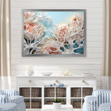 Pink Basket Underwater Elegance - Pink Coral Wall Art