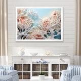 Pink Basket Underwater Elegance - Pink Coral Wall Art