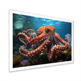 The Graceful Octopus - Octopus Large Canvas Wall Art