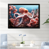 Pink Octopus Garden Of Tranquility - Octopus Home Decor Art