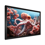 Pink Octopus Garden Of Tranquility - Octopus Home Decor Art