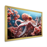 Pink Octopus Garden Of Tranquility - Octopus Home Decor Art