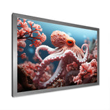 Pink Octopus Garden Of Tranquility - Octopus Home Decor Art
