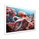 Pink Octopus Garden Of Tranquility - Octopus Home Decor Art